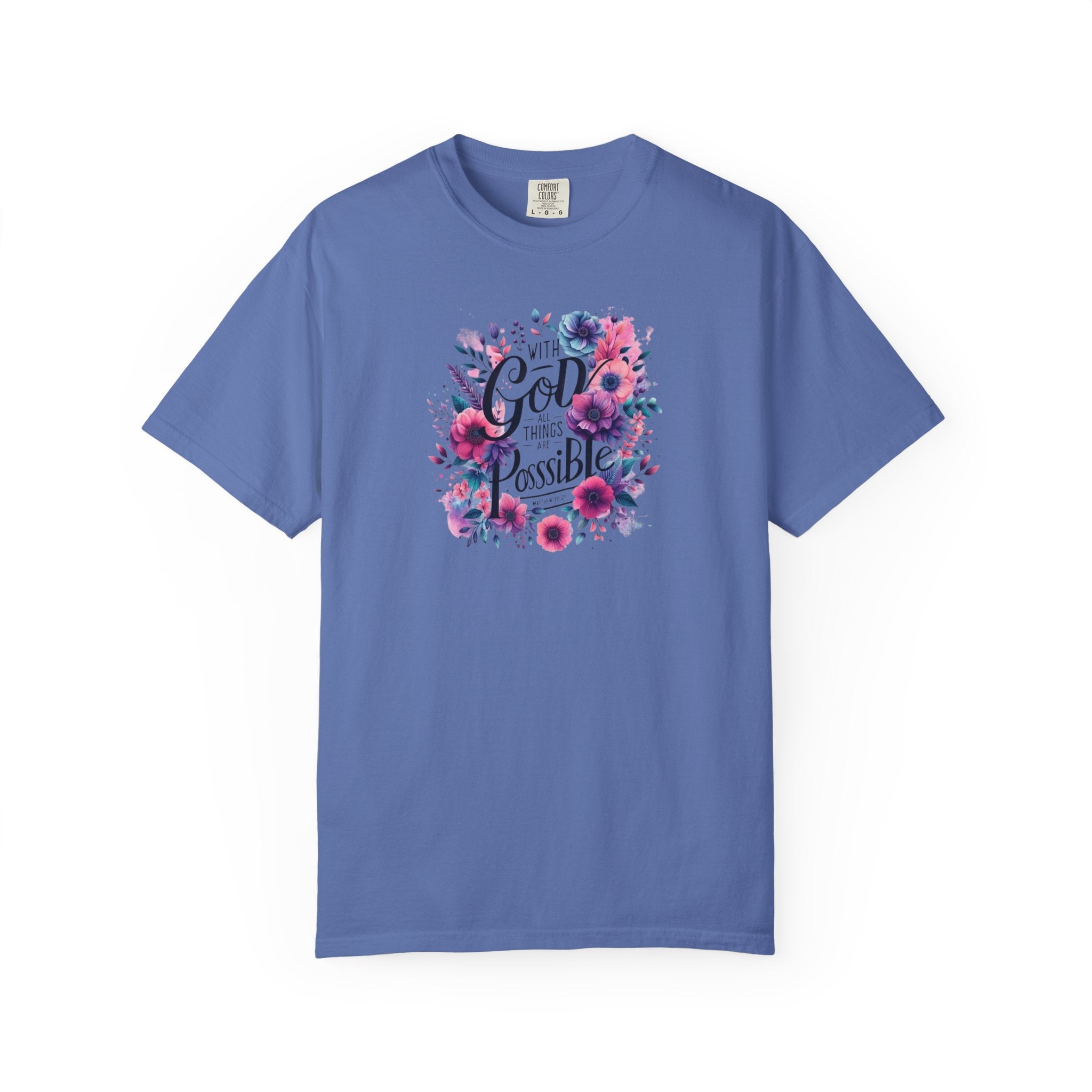 God Is Possible Floral T-Shirt