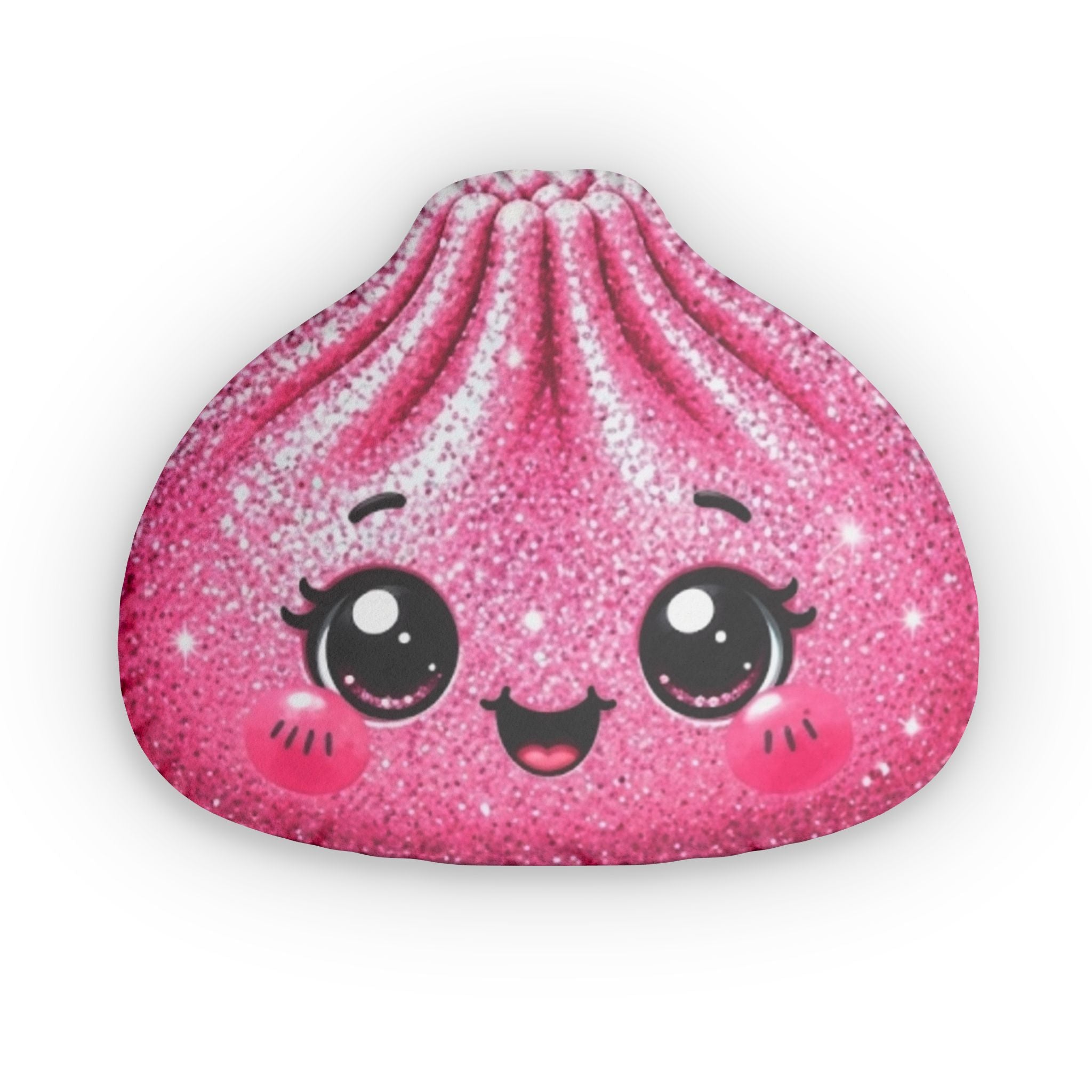 Cute Sparkle Pink Dumpling Shaped Pillow