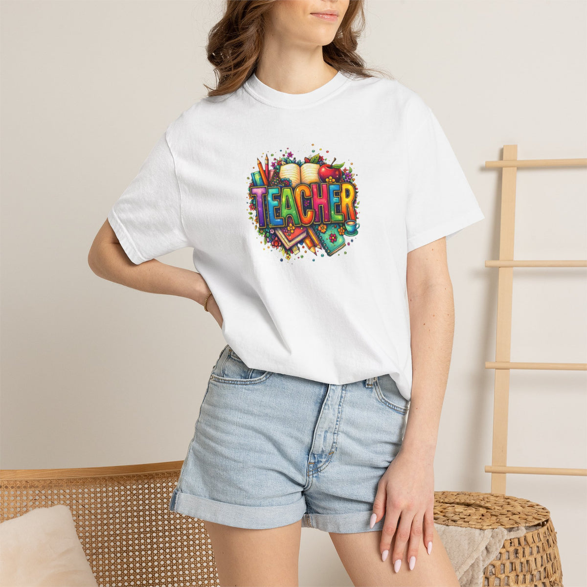 Teacher Colorful Classroom Graphic T-Shirt