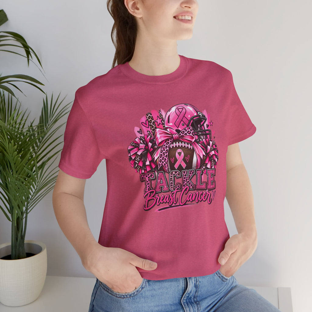 Tackle Breast Cancer Football T-Shirt