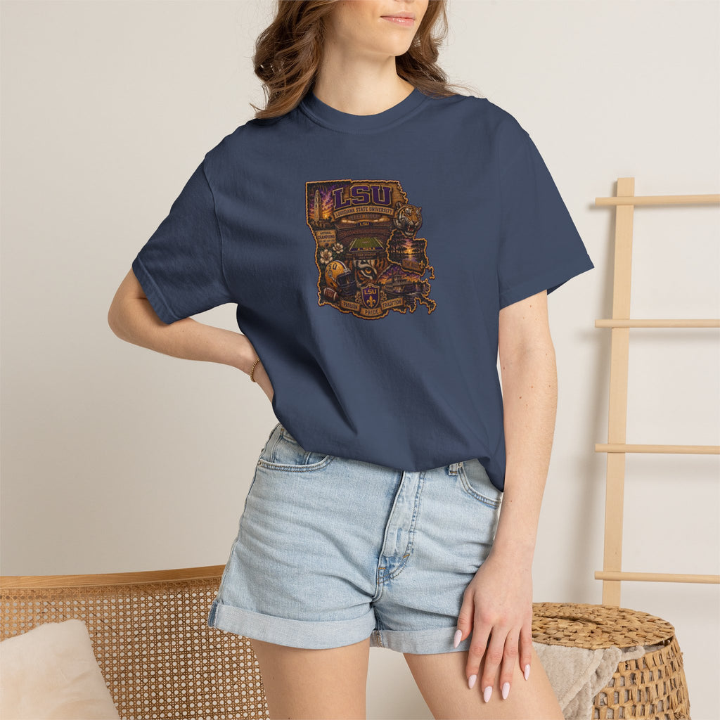 Retro Arcade Tee — Vintage Game Console Louisiana T-Shirt\