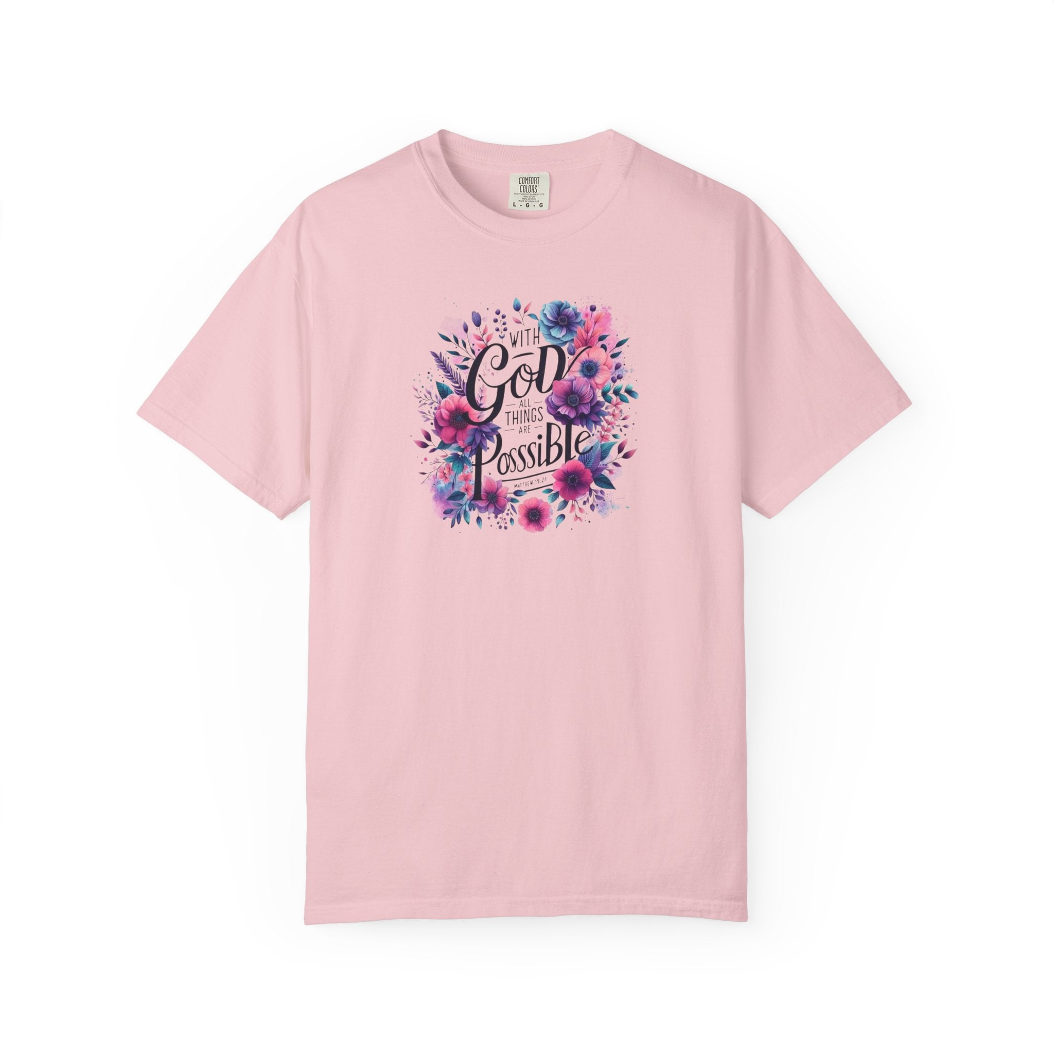 God Is Possible Floral T-Shirt