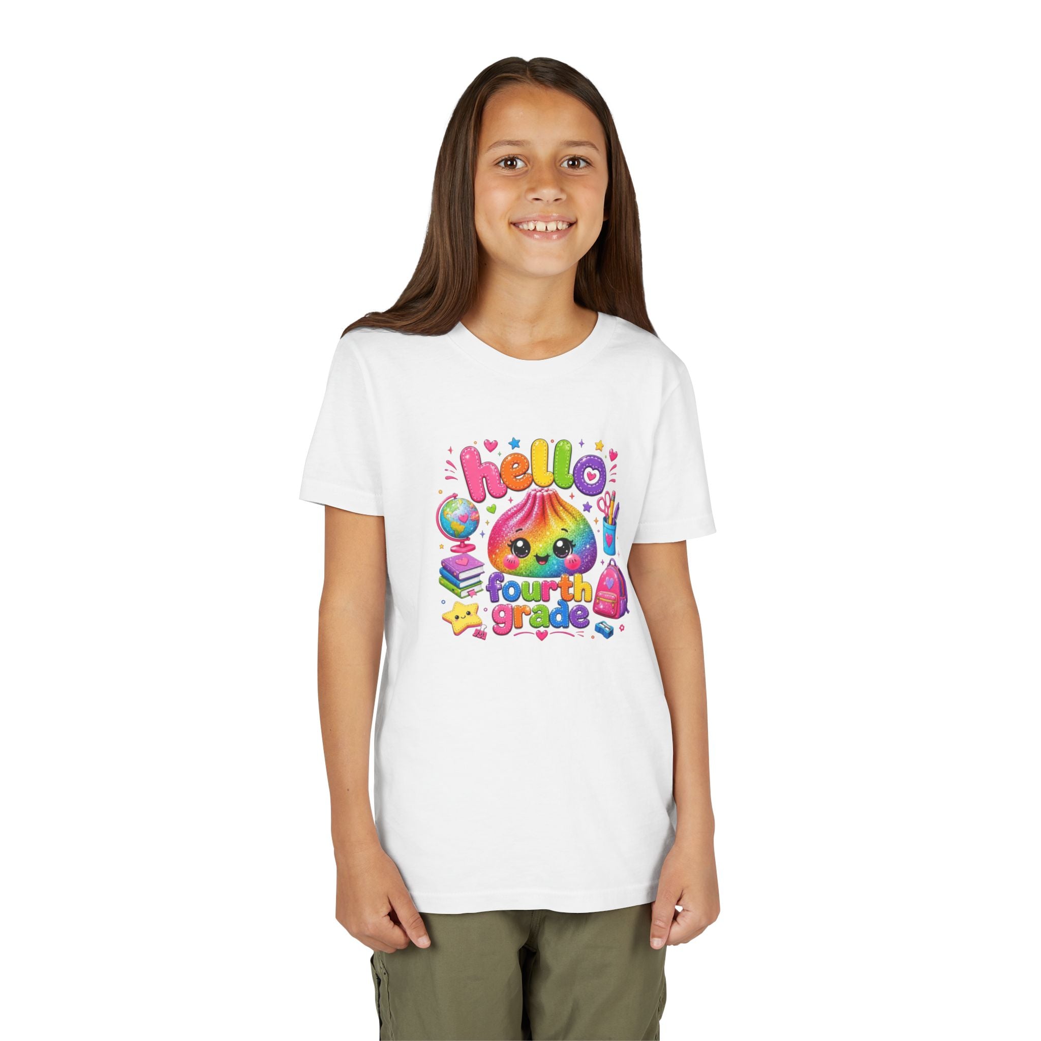 "Hello Fourth Grade" Kids T-Shirt