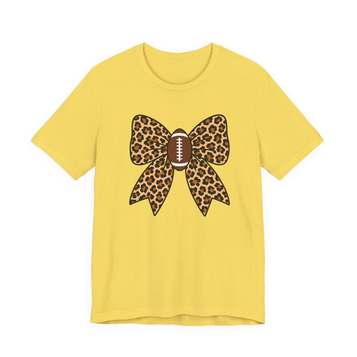 Leopard Football Bow Tee