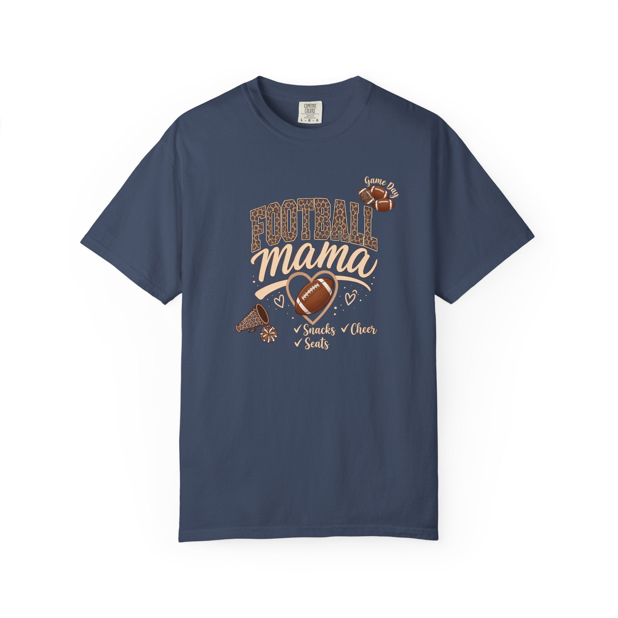 Football Mama T-Shirt — Cute Vintage Football Mom Tee