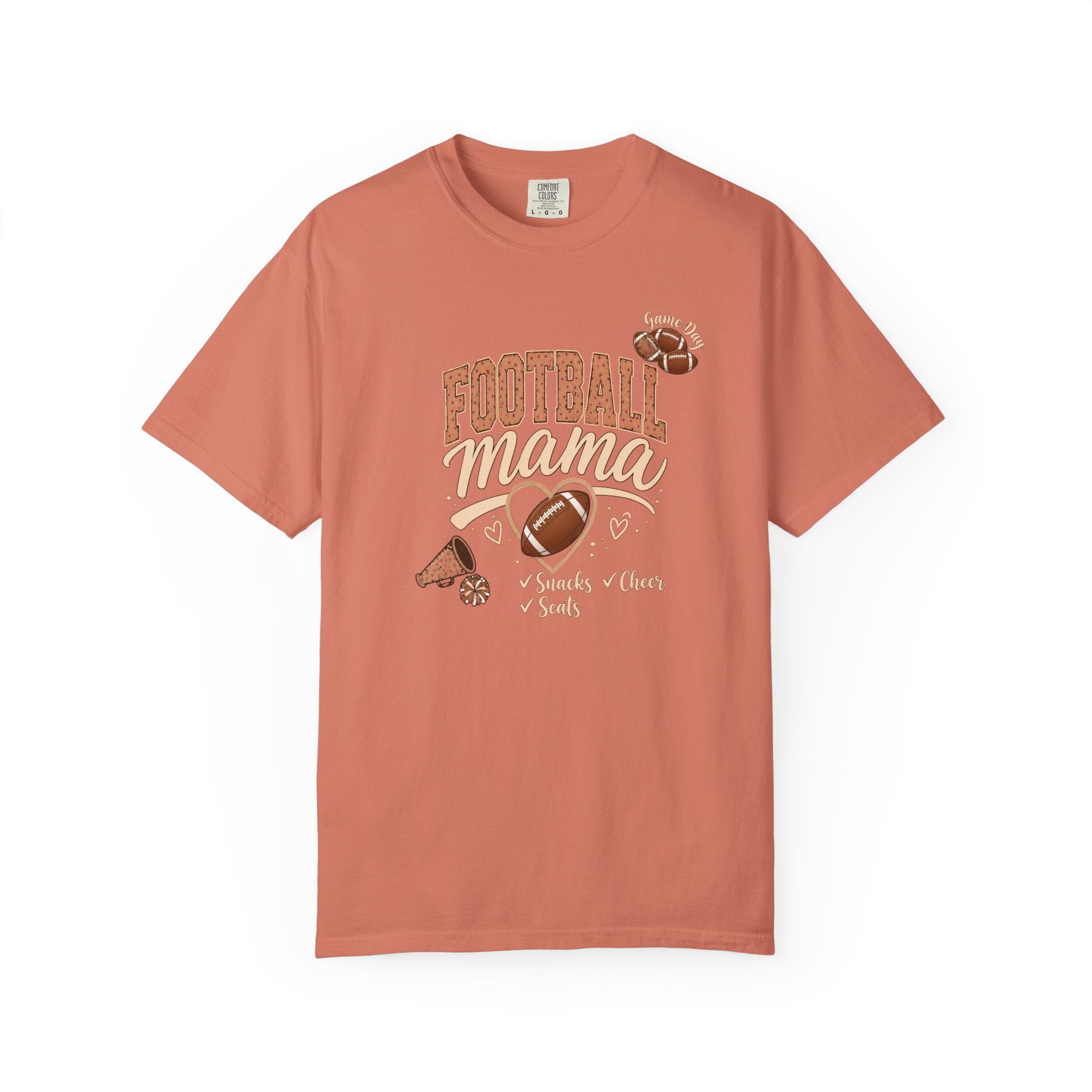 Football Mama T-Shirt — Cute Vintage Football Mom Tee