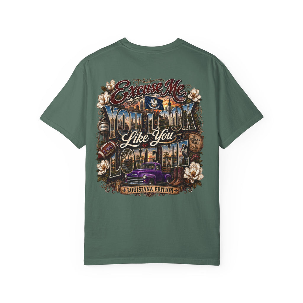 Louisiana Graphic T-Shirt — 'Excuse Me While I Love You' State Pride Tee