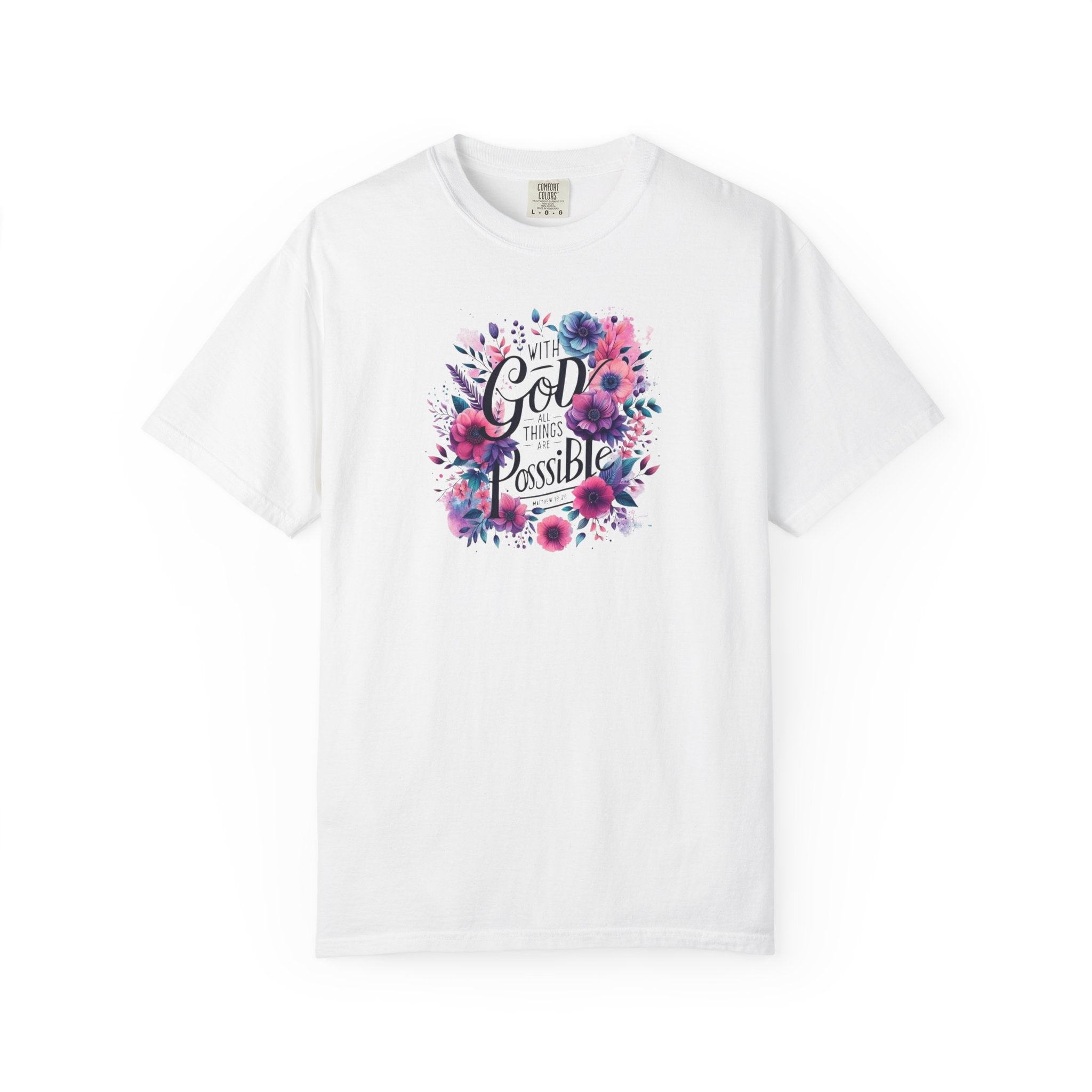 God Is Possible Floral T-Shirt