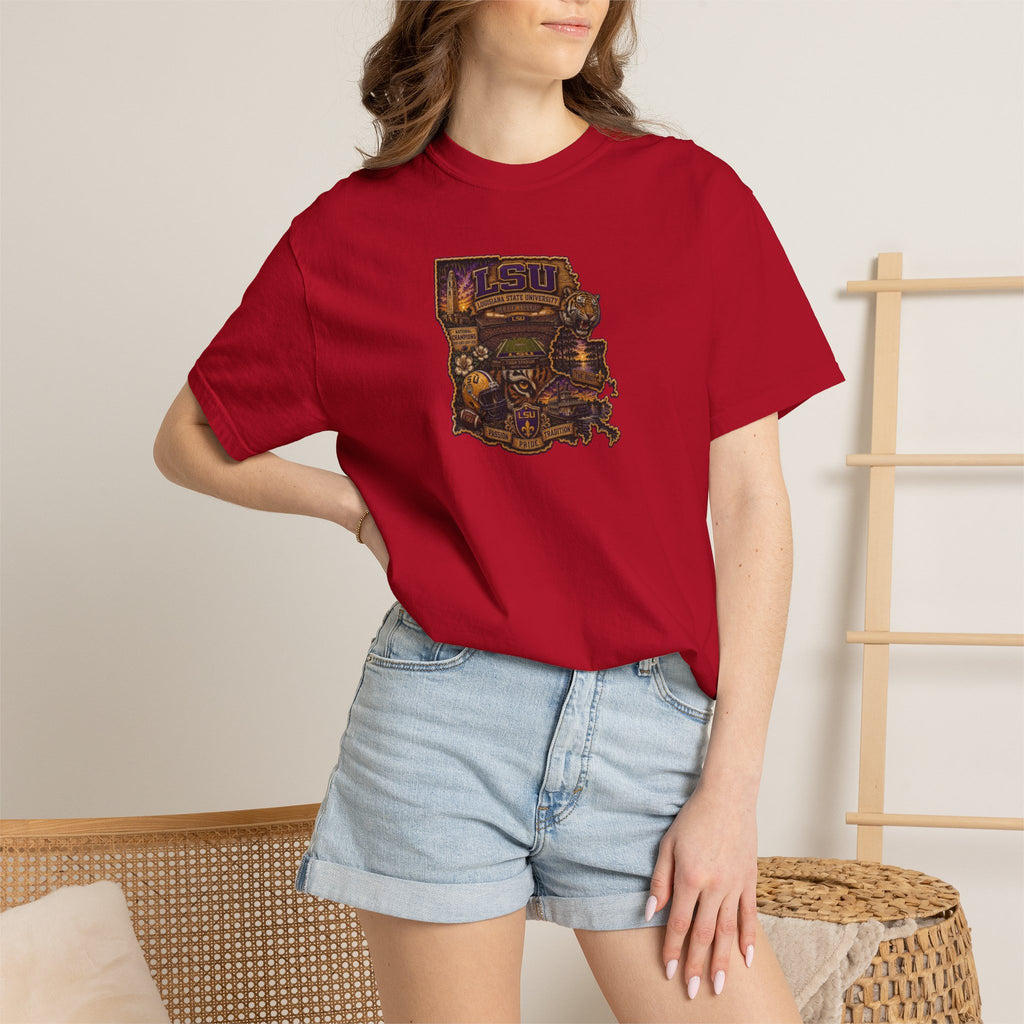 Retro Arcade Tee — Vintage Game Console Louisiana T-Shirt\