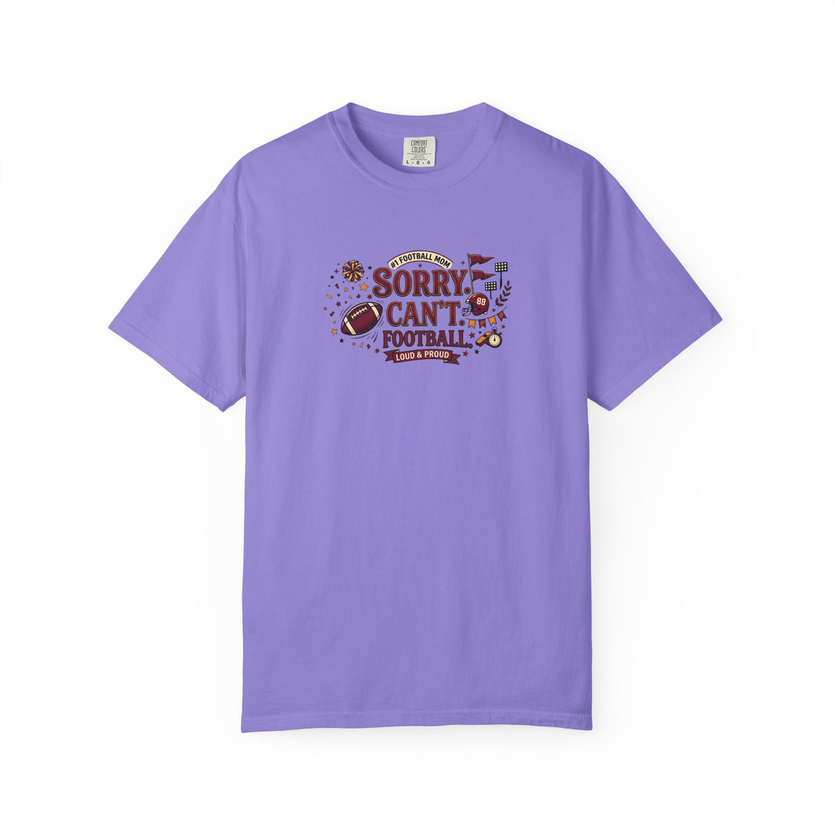 Sorry I Can't, Football T-Shirt