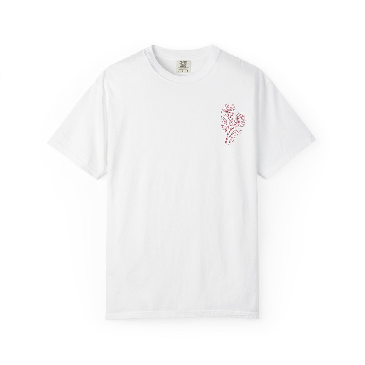 Double Bloom Signature Floral Comfort Colors Tee