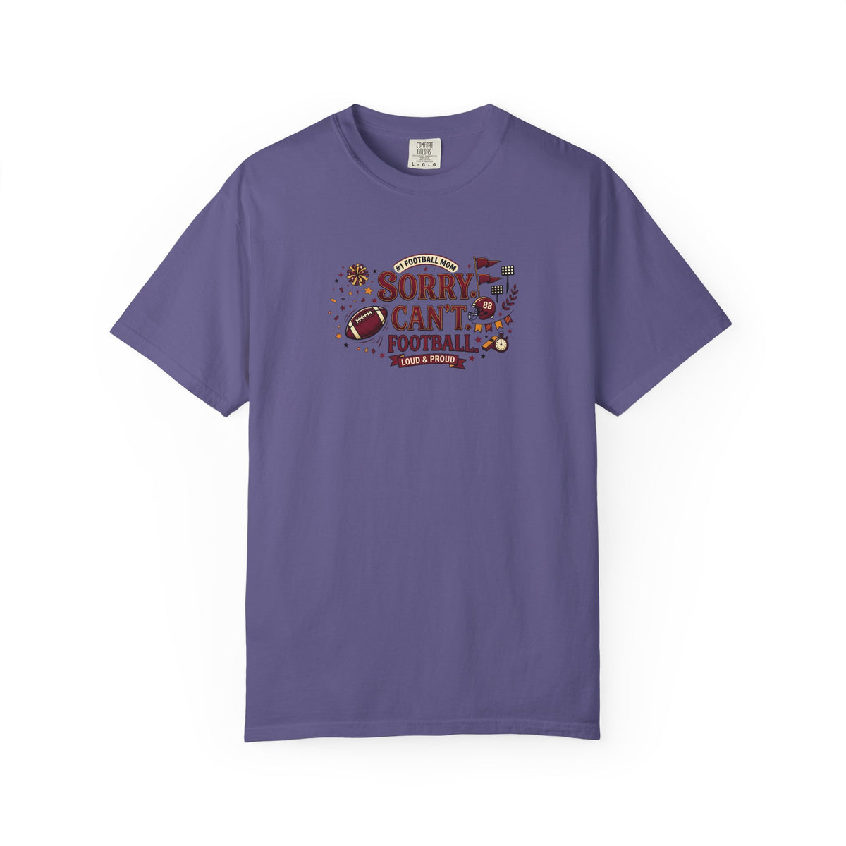 Sorry I Can't, Football T-Shirt