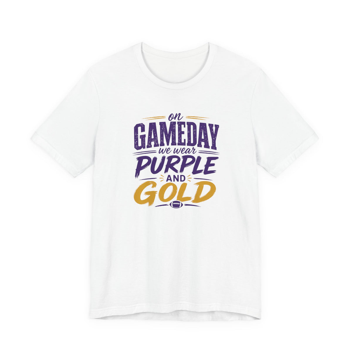 On Gameday We Wear Purple and Gold Football Shirt