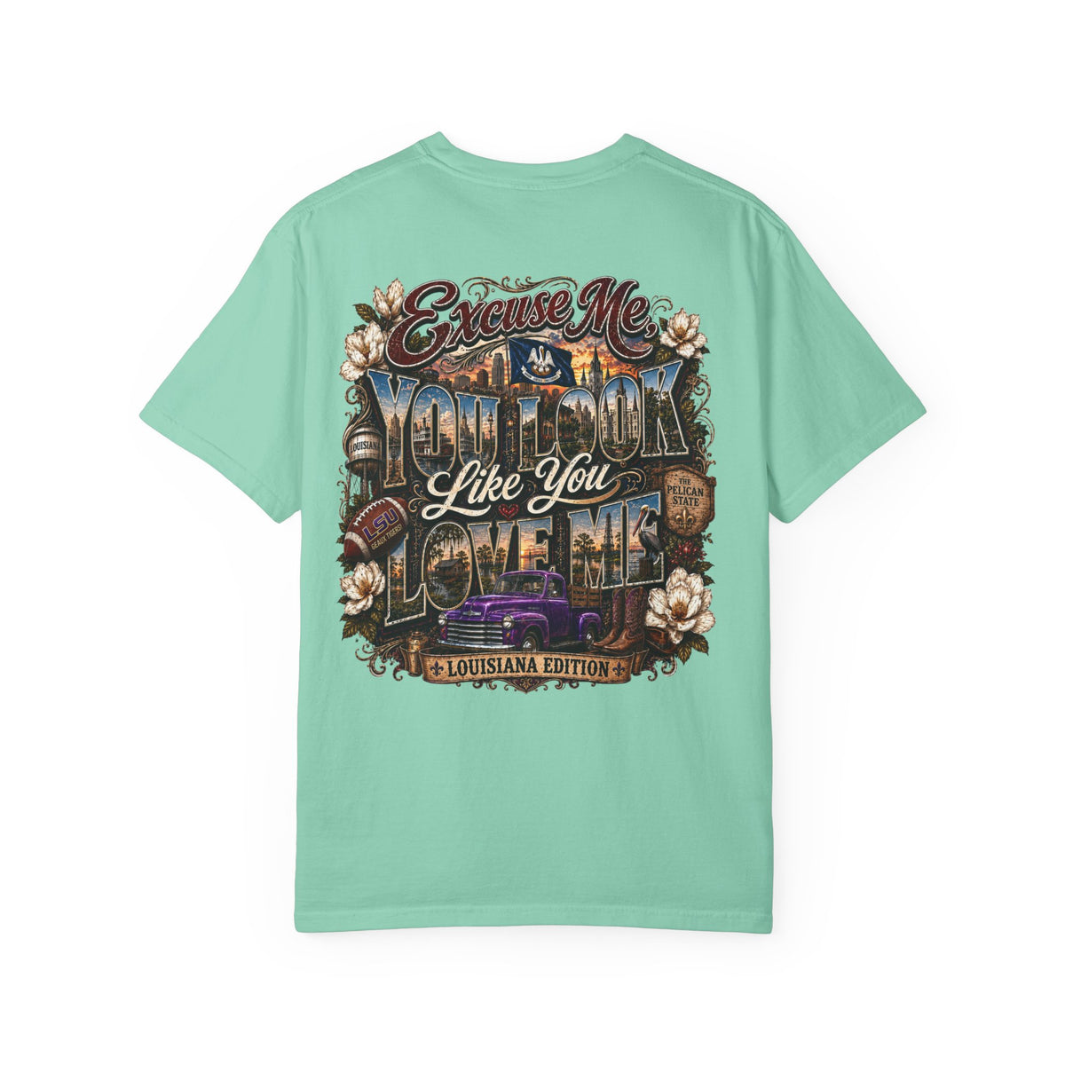 Louisiana Graphic T-Shirt — 'Excuse Me While I Love You' State Pride Tee