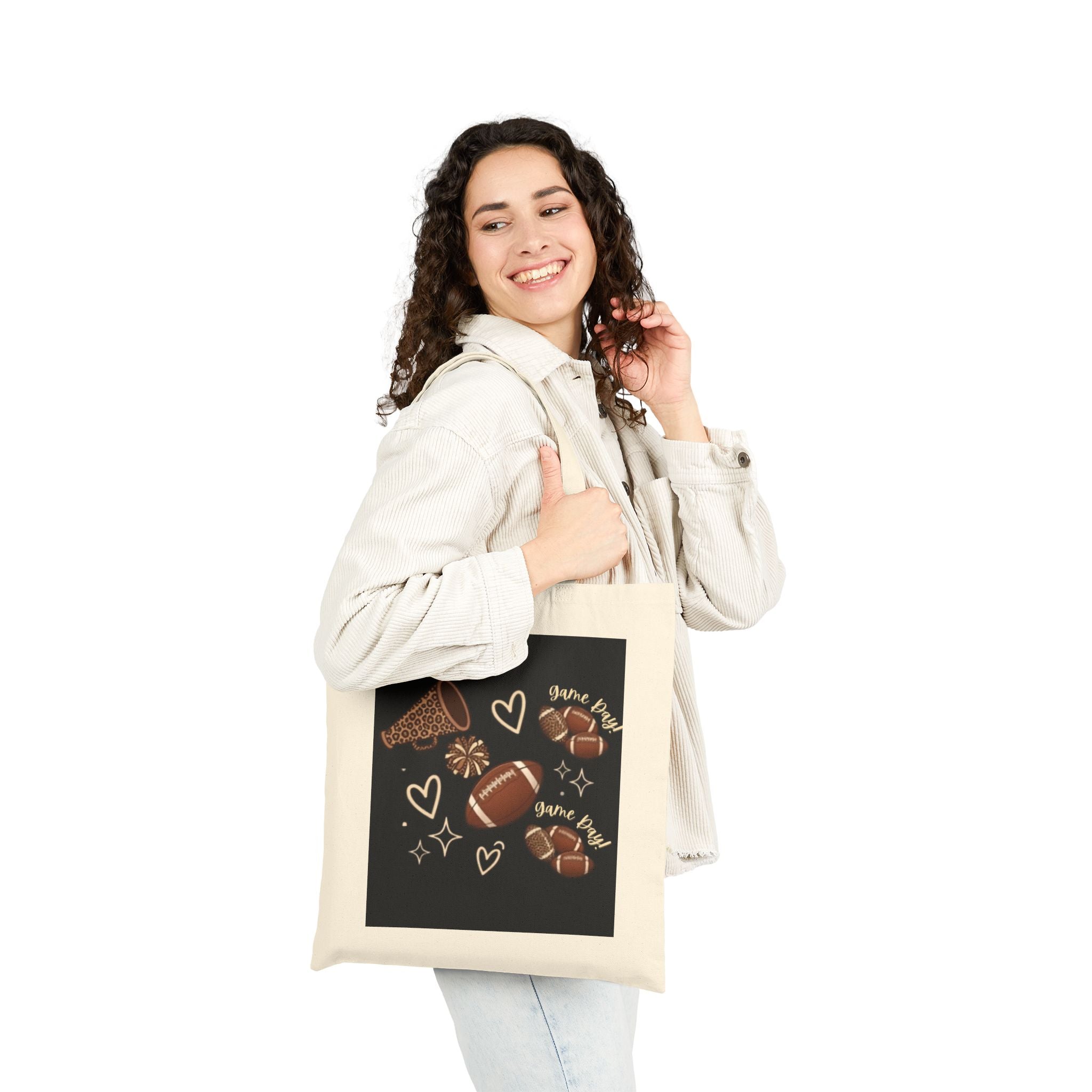 Tote — Football Mama Canvas Tote Bag