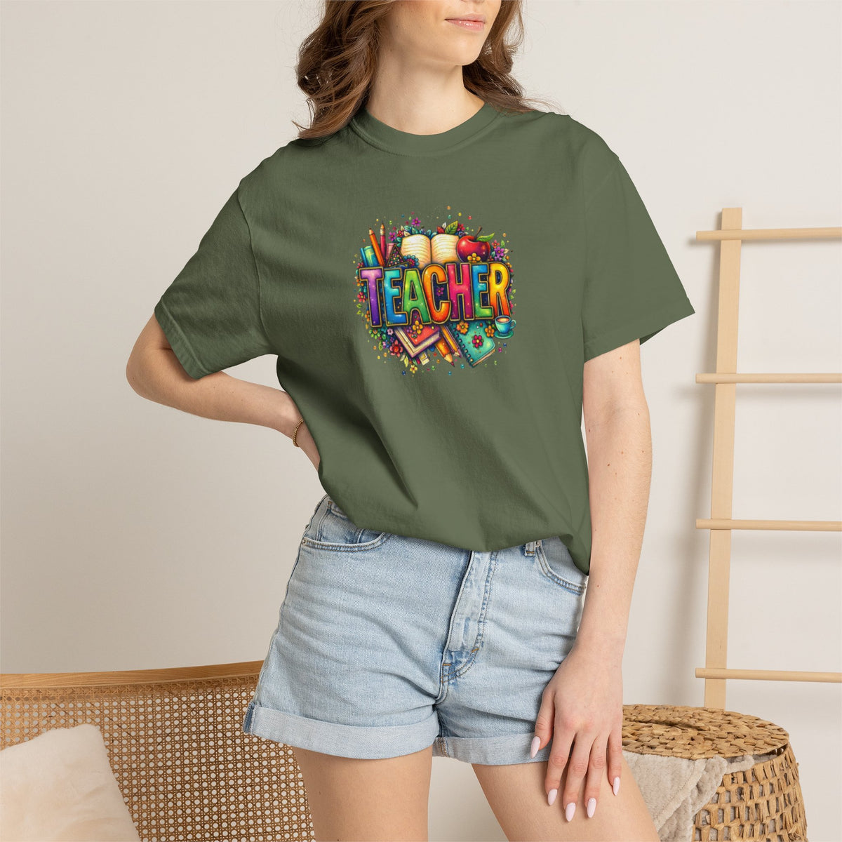 Teacher Colorful Classroom Graphic T-Shirt
