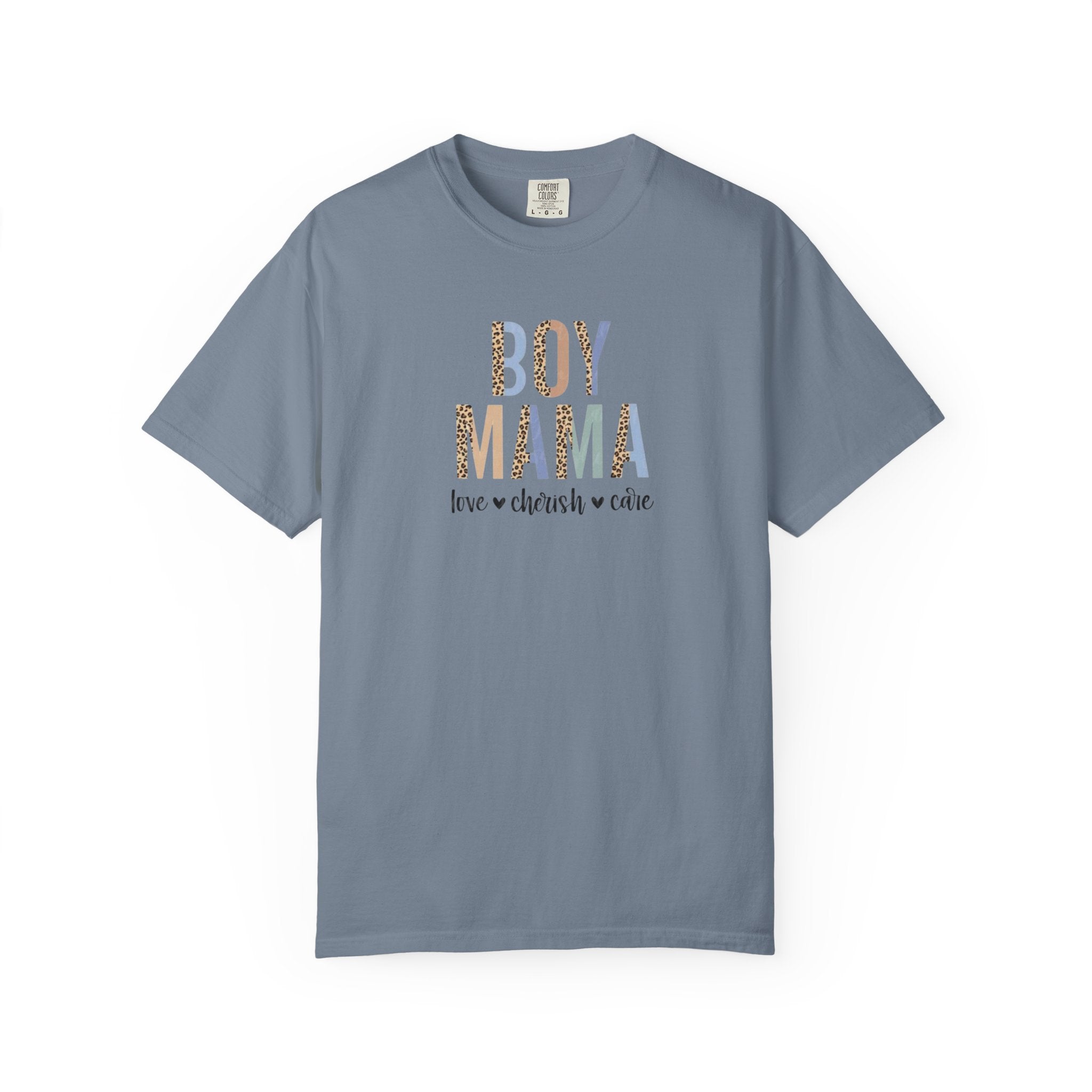 Boy Mama T-Shirt – Retro Floral 'Boy Mama' Tee with 'love  cherish  raise'