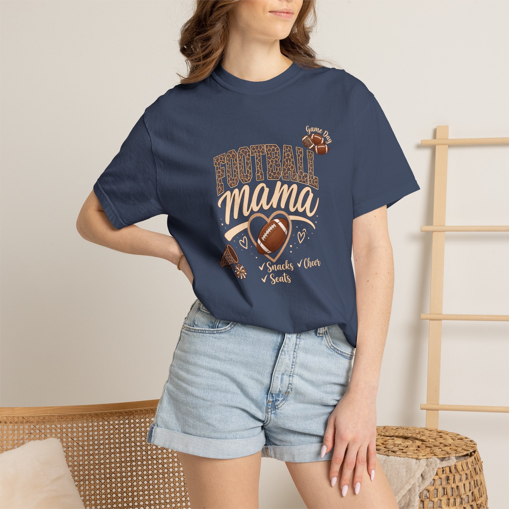 Football Mama T-Shirt — Cute Vintage Football Mom Tee