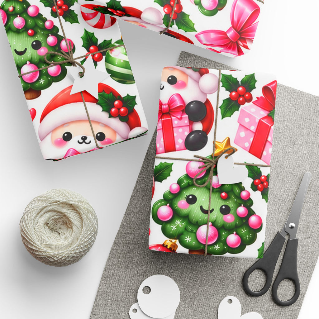 Christmas Squishies | Cute Kawaii Christmas Wrapping Paper