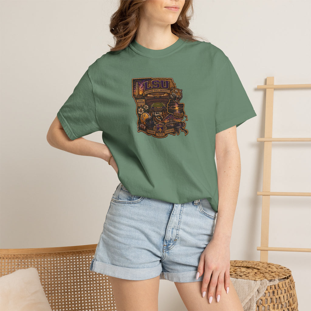 Retro Arcade Tee — Vintage Game Console Louisiana T-Shirt\