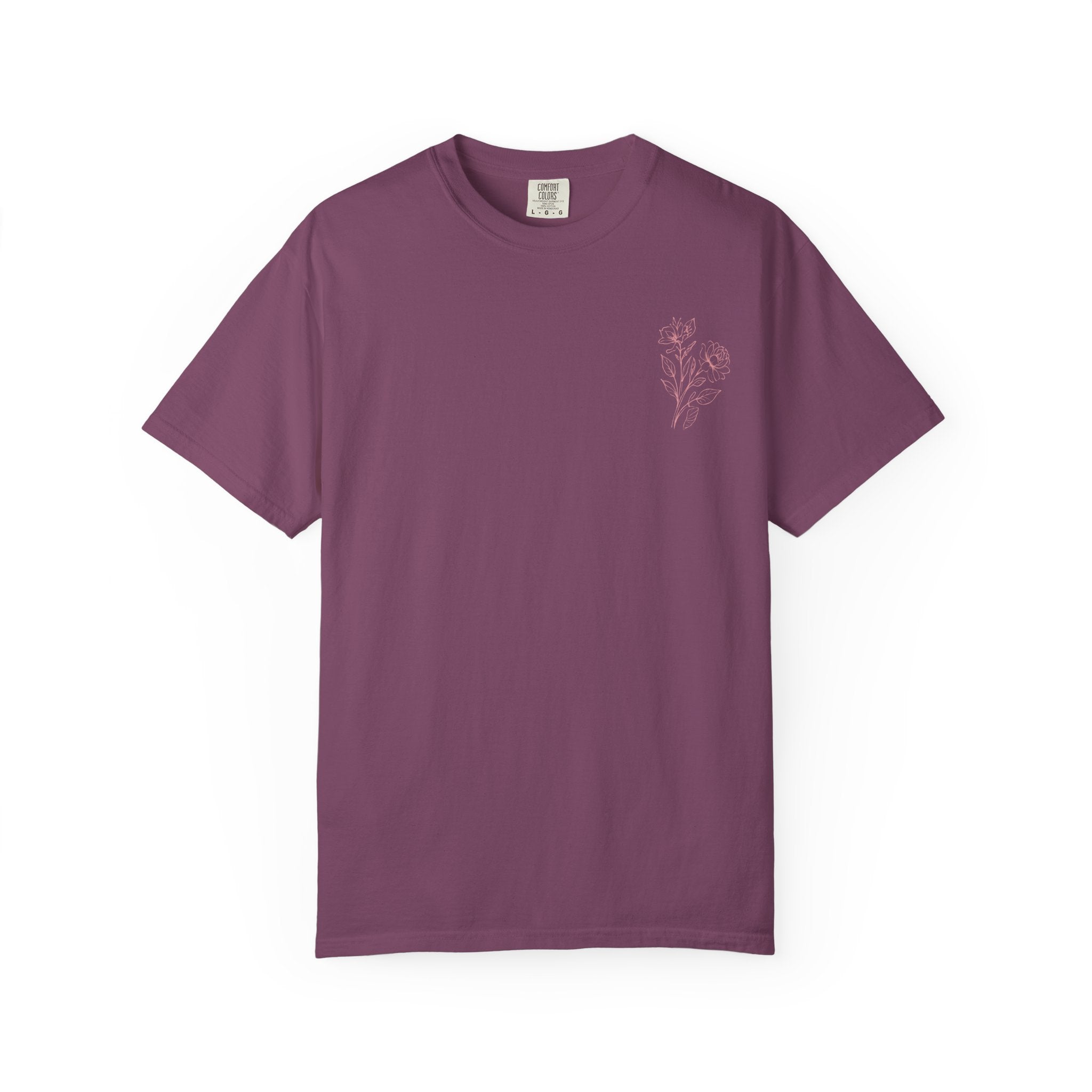 Unisex Garment-Dyed T-shirt ‘Double Bloom Collective’