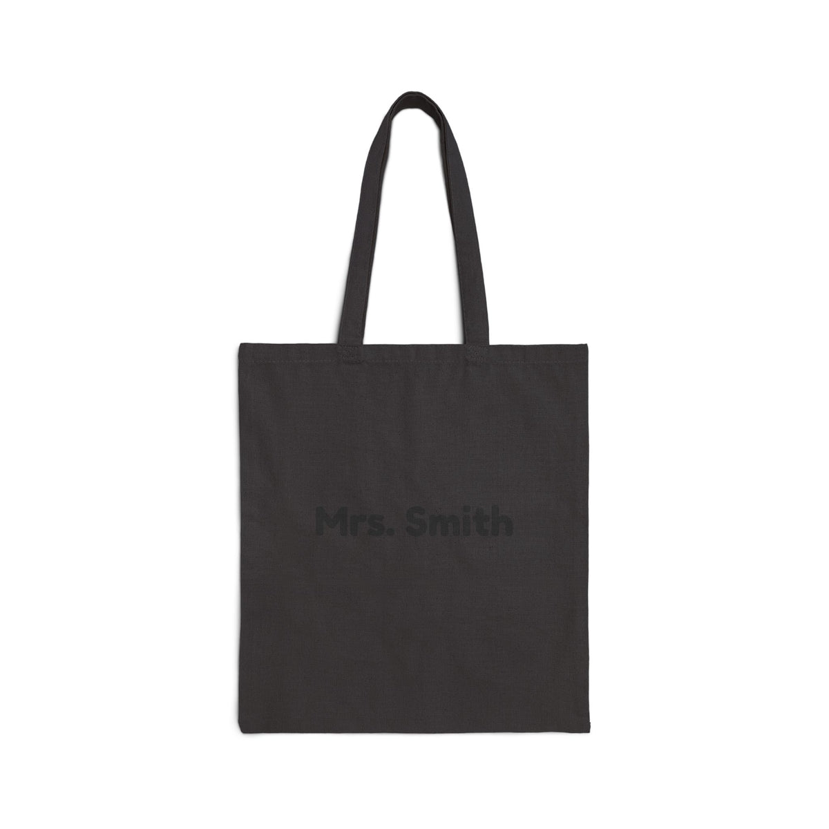 Personalized Teacher Apple Canvas Tote Bag