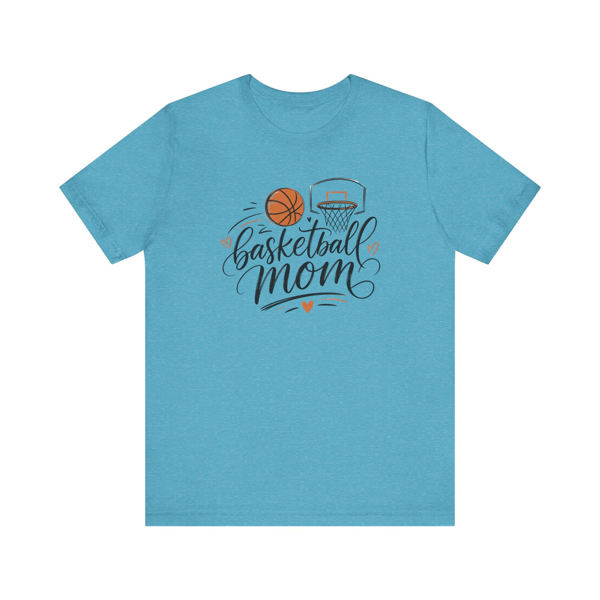 Cute Script Basketball Hoop Design