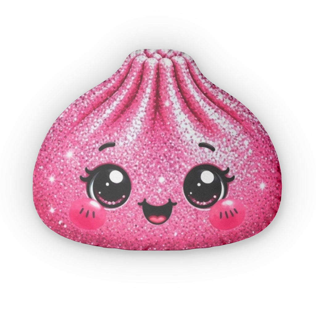 Cute Sparkle Pink Dumpling Shaped Pillow