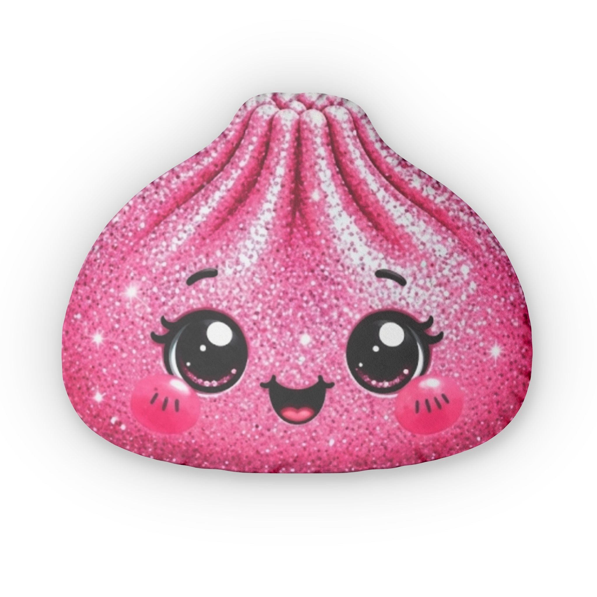 Cute Sparkle Pink Dumpling Shaped Pillow