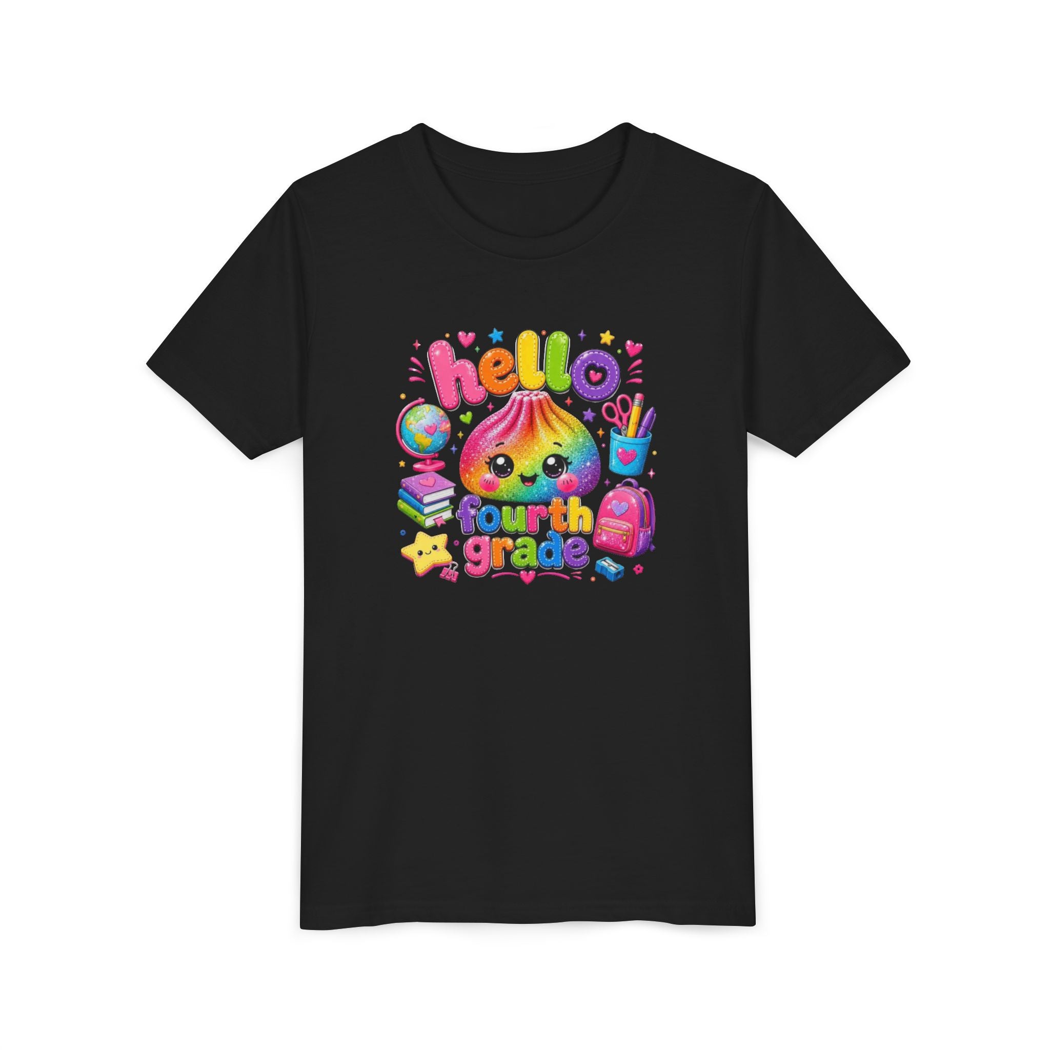 "Hello Fourth Grade" Kids T-Shirt