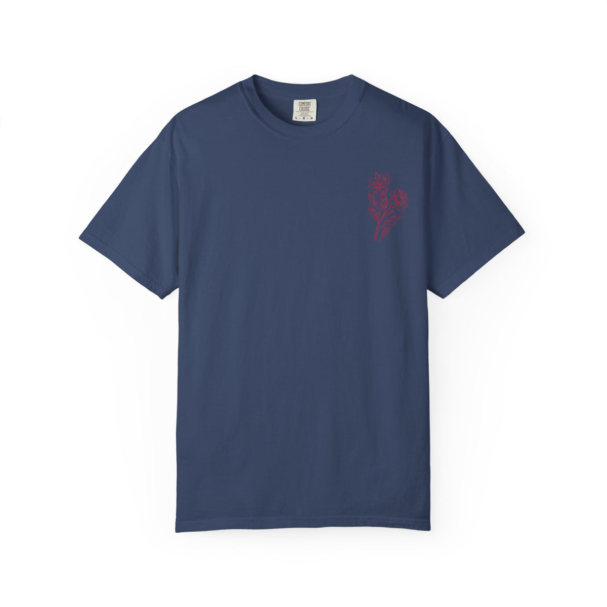 Double Bloom Signature Floral Comfort Colors Tee