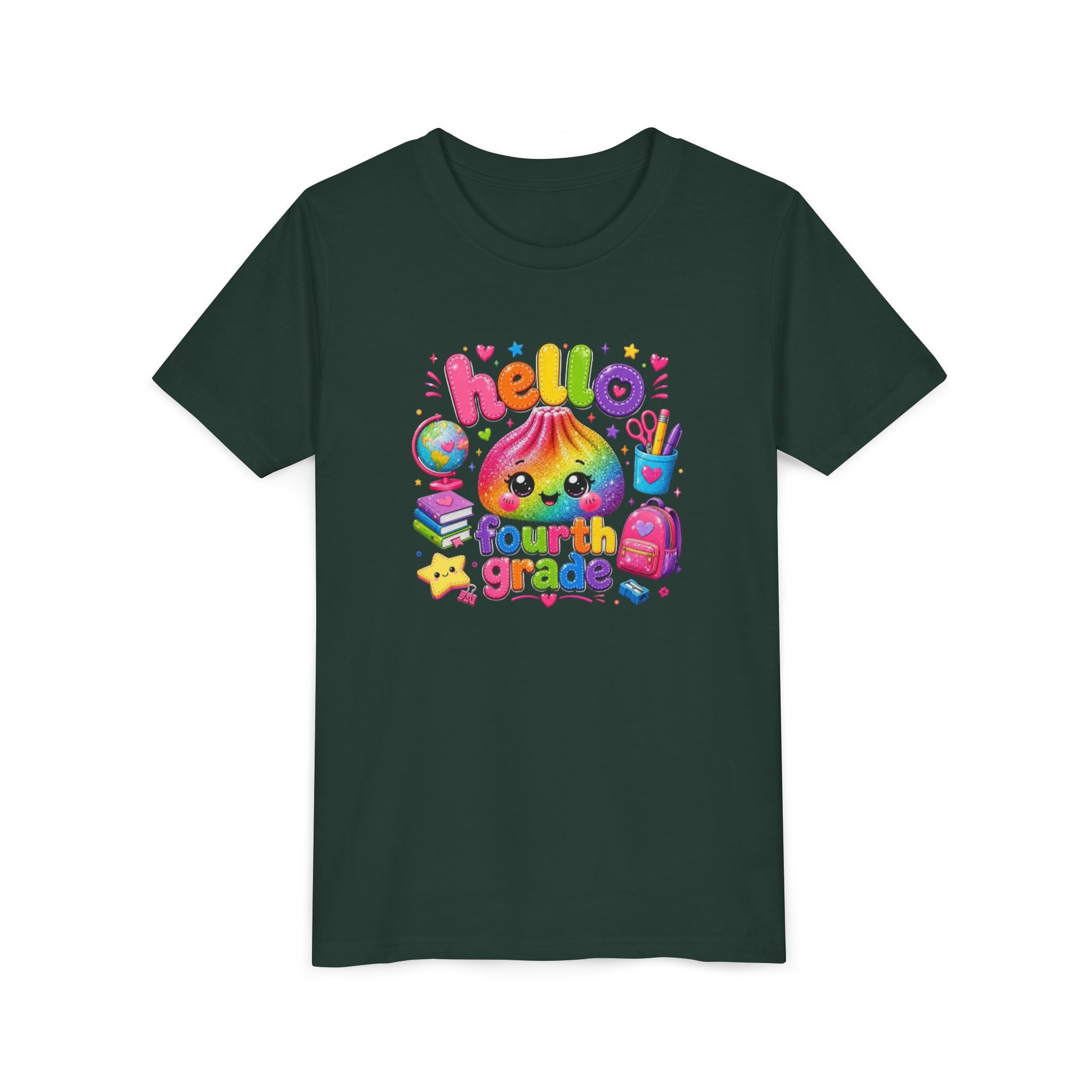 "Hello Fourth Grade" Kids T-Shirt