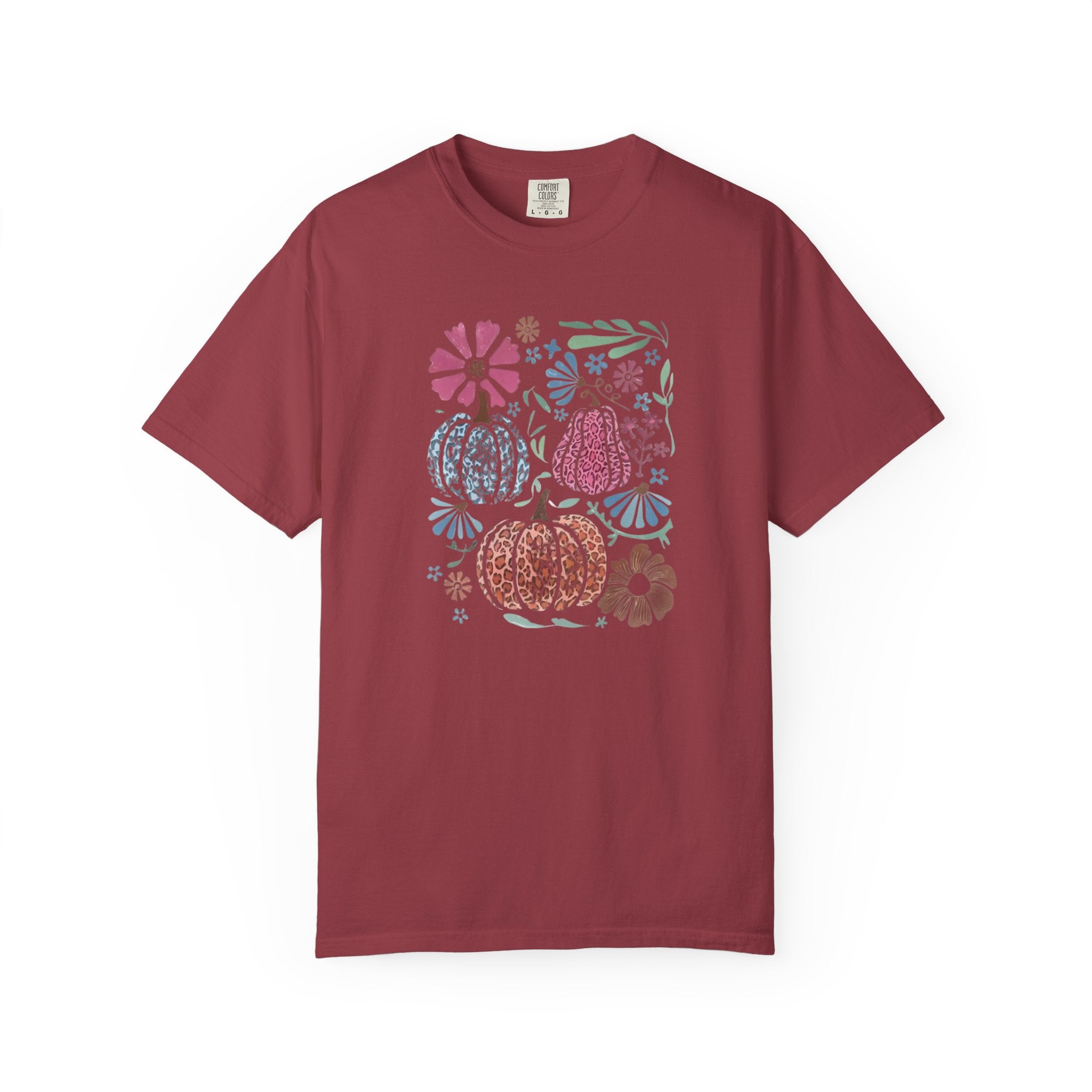 Autumn Floral Pumpkins T-Shirt