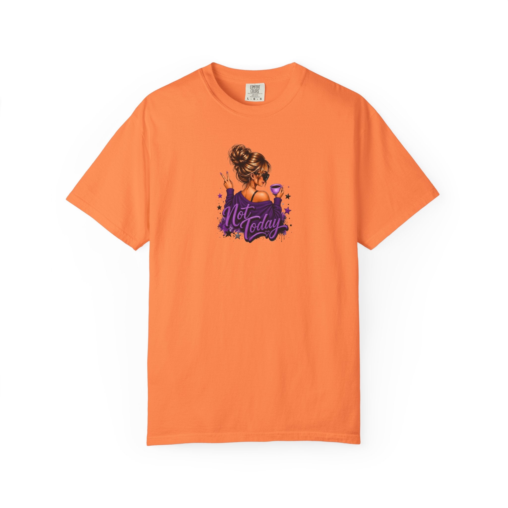 'Not Today' Purple Illustration T-Shirt