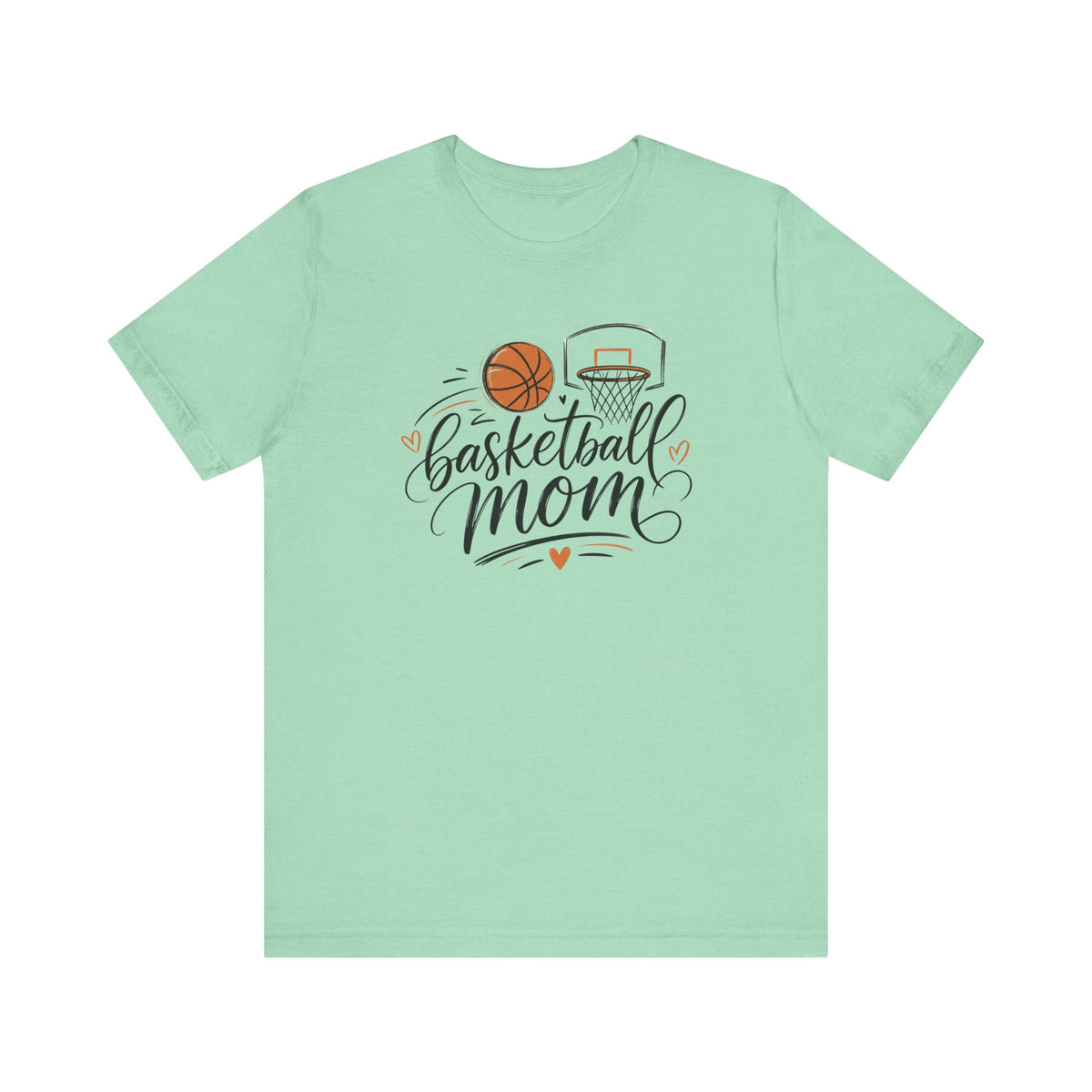Cute Script Basketball Hoop Design