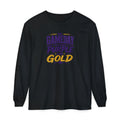 Gameday We Wear Purple and Gold Long Sleeve Tee