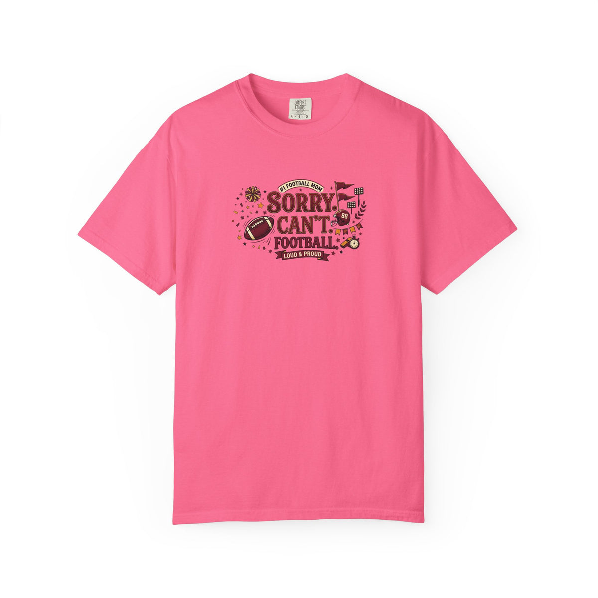 Sorry I Can't, Football T-Shirt