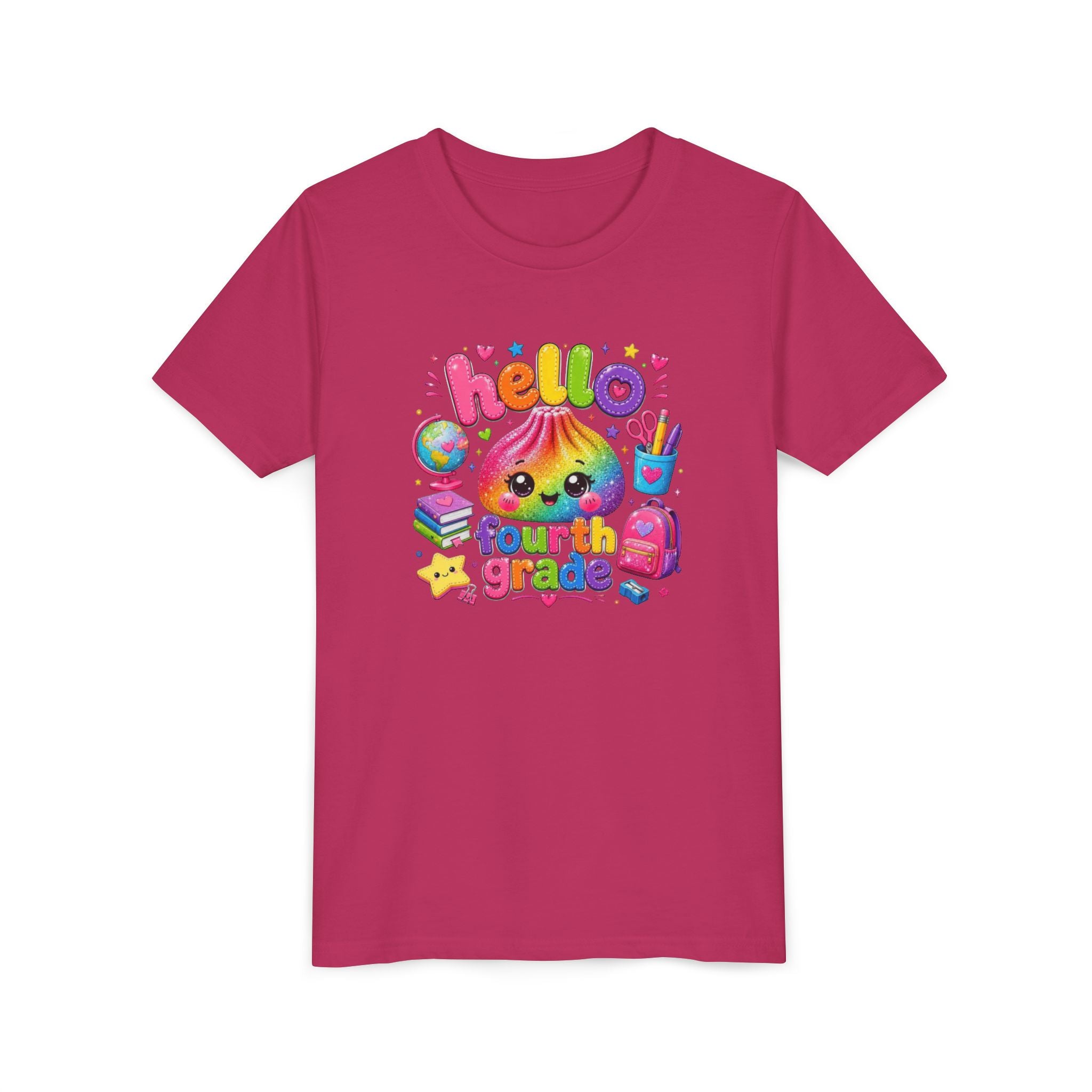 "Hello Fourth Grade" Kids T-Shirt