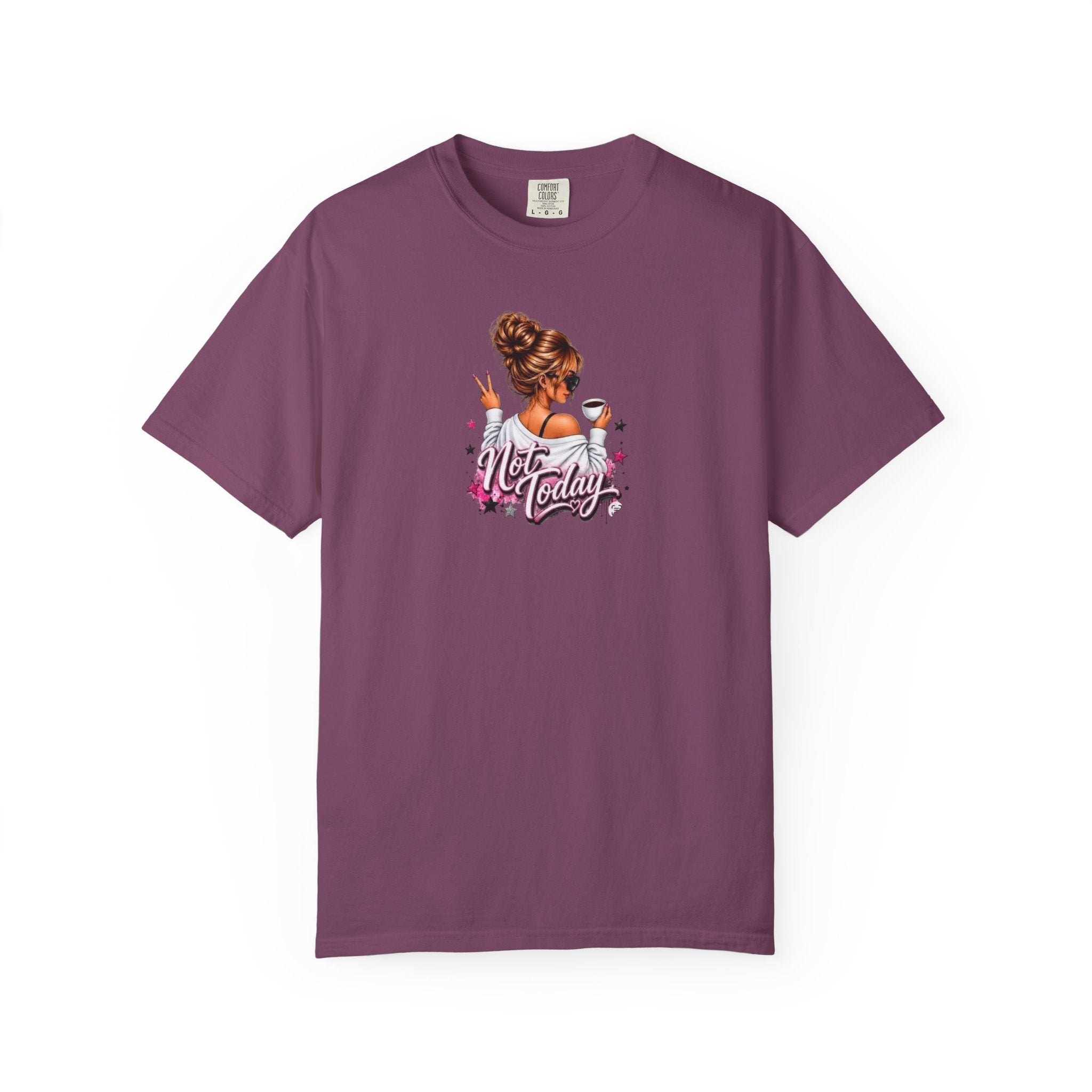 "Not Today" Pink Illustration T-Shirt