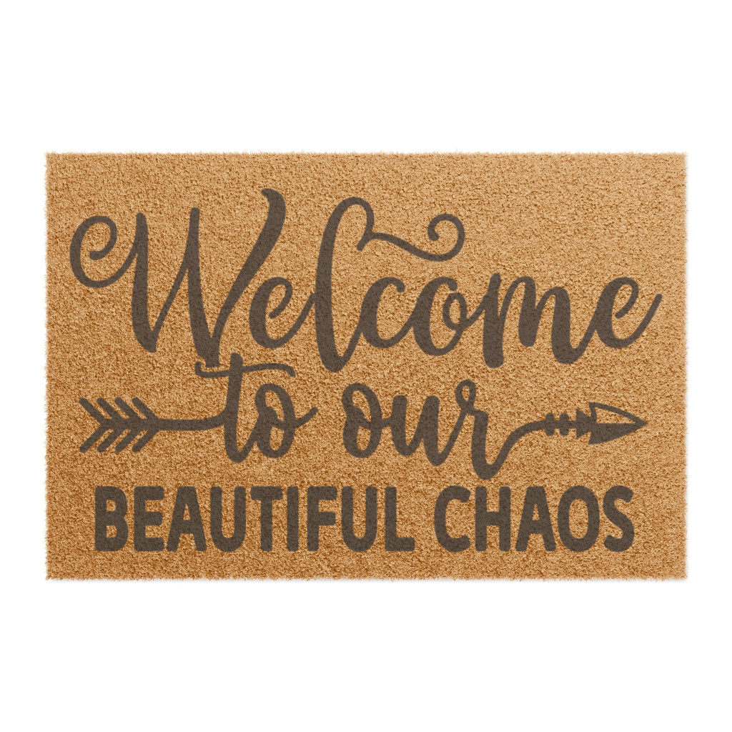 Welcome to Our Beautiful Chaos Welcome Mat
