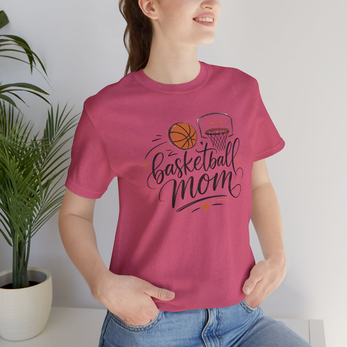 Cute Script Basketball Hoop Design