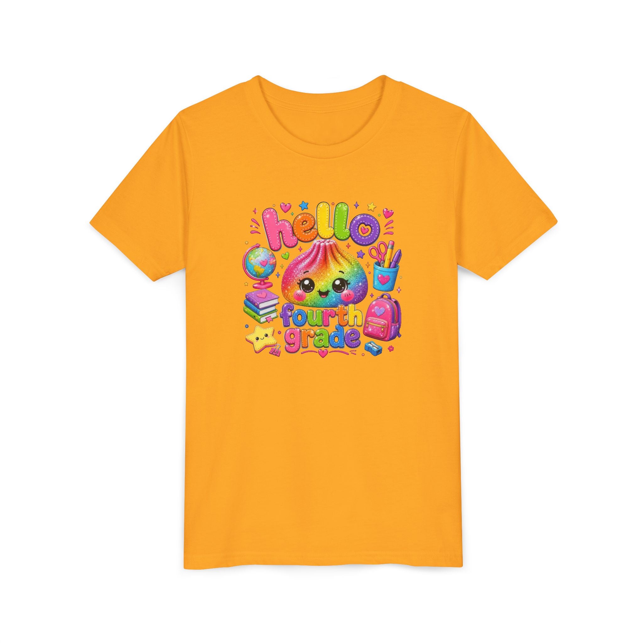 "Hello Fourth Grade" Kids T-Shirt