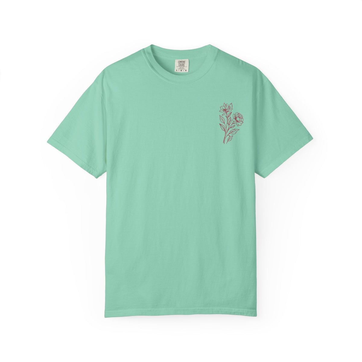 Double Bloom Signature Floral Comfort Colors Tee