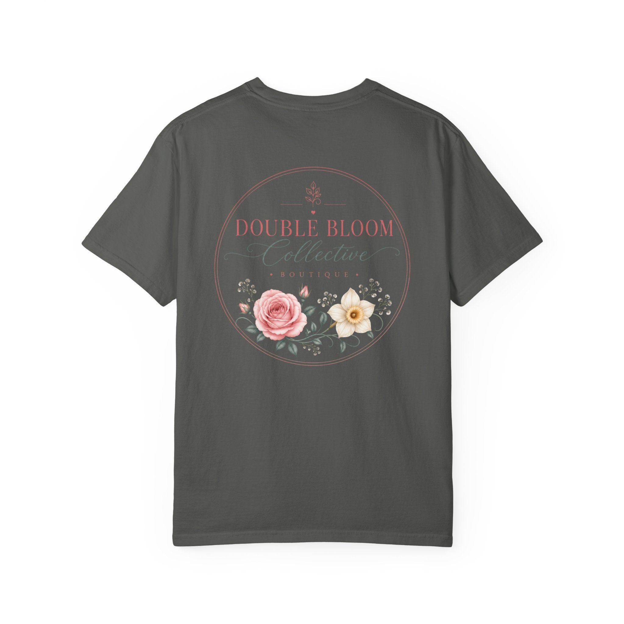 Unisex Garment-Dyed T-shirt ‘Double Bloom Collective’