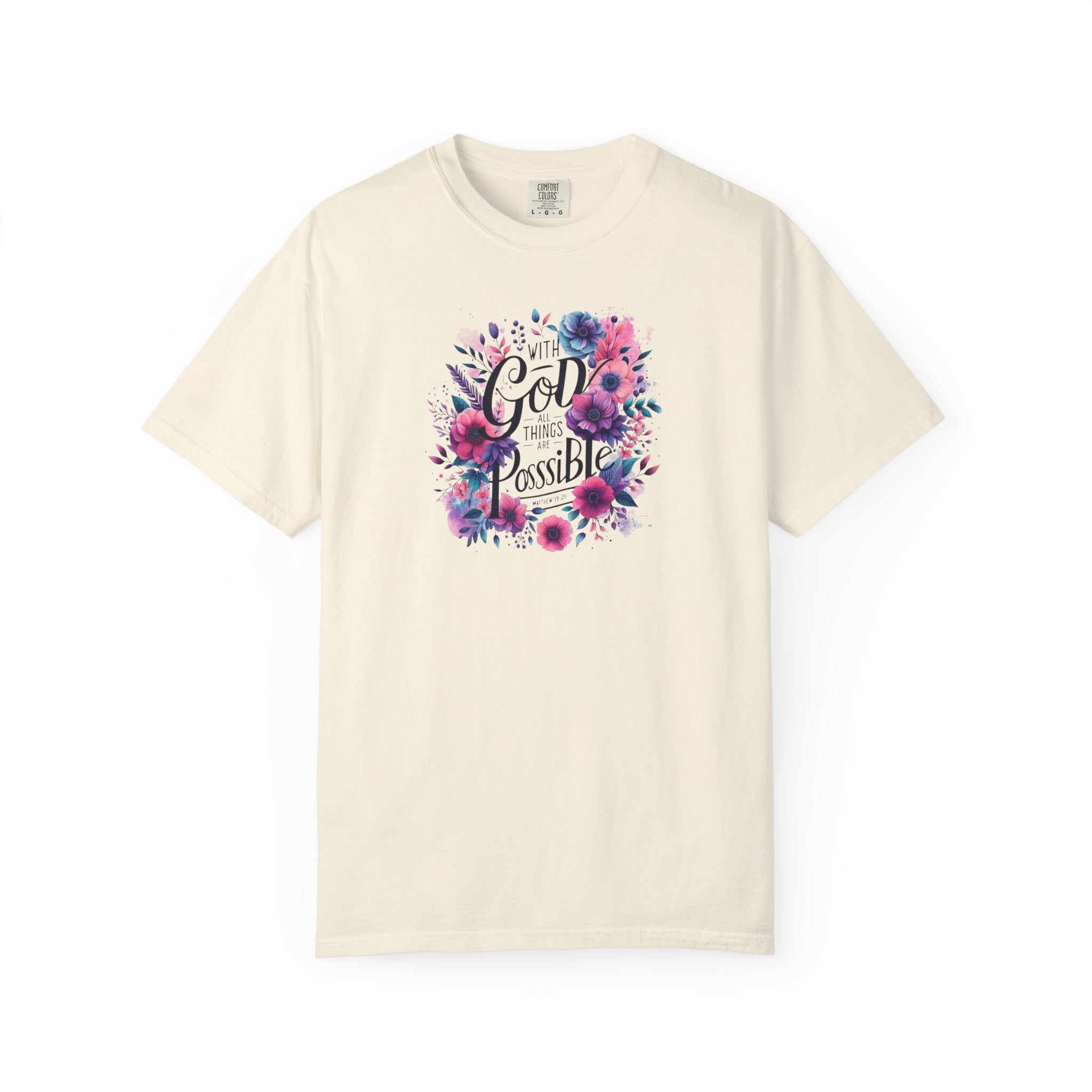 God Is Possible Floral T-Shirt