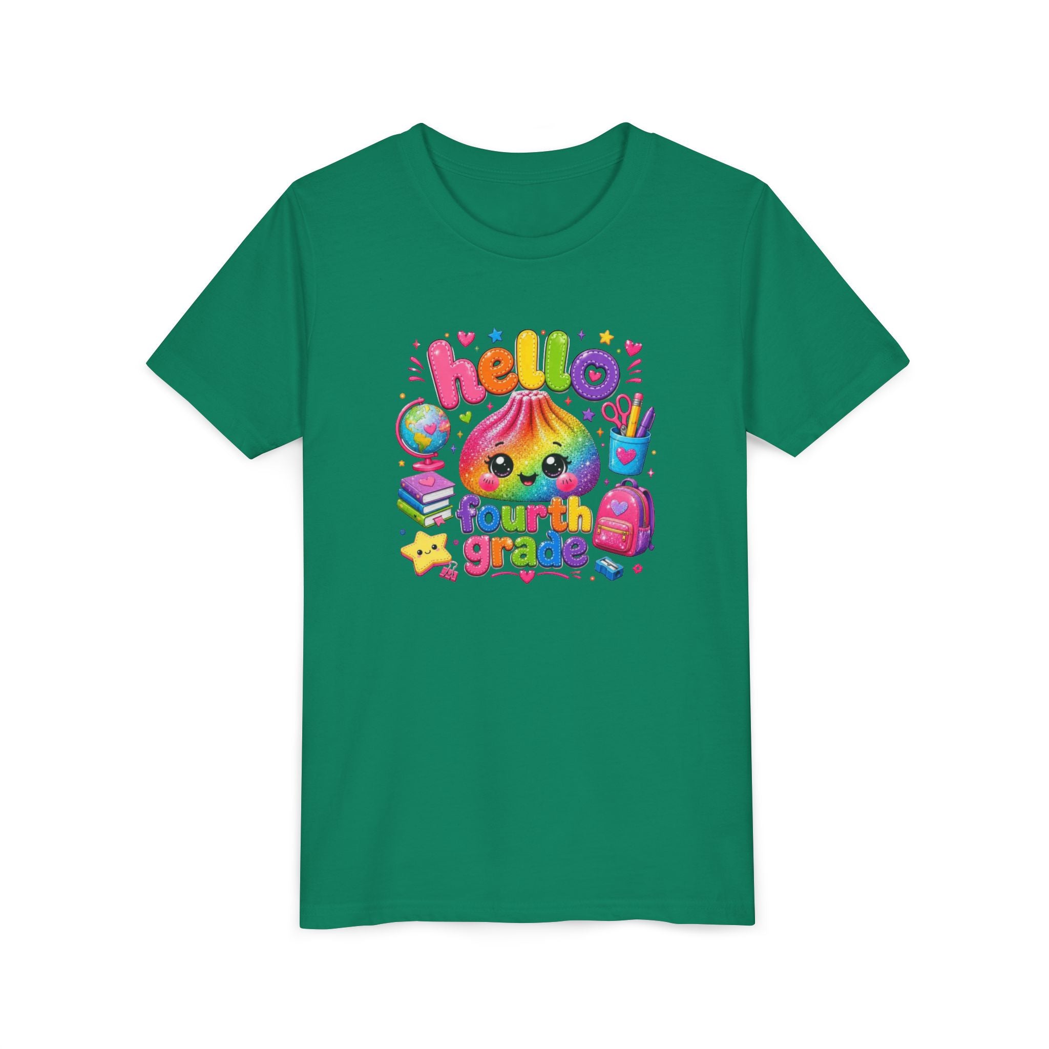 "Hello Fourth Grade" Kids T-Shirt