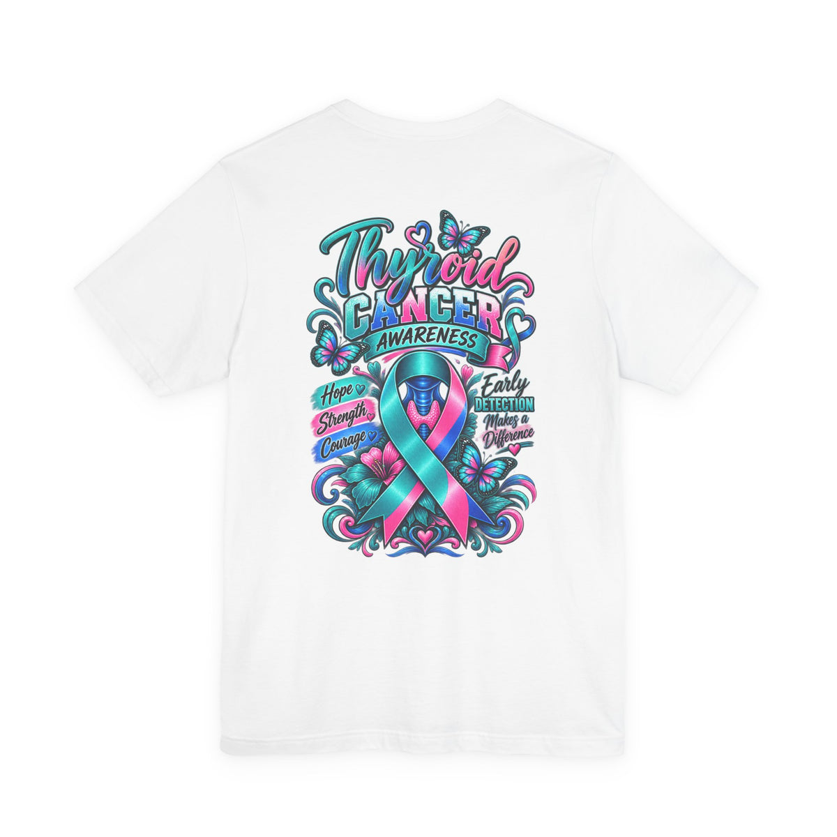 Thyroid Cancer Awareness Tee - Threads of Hope