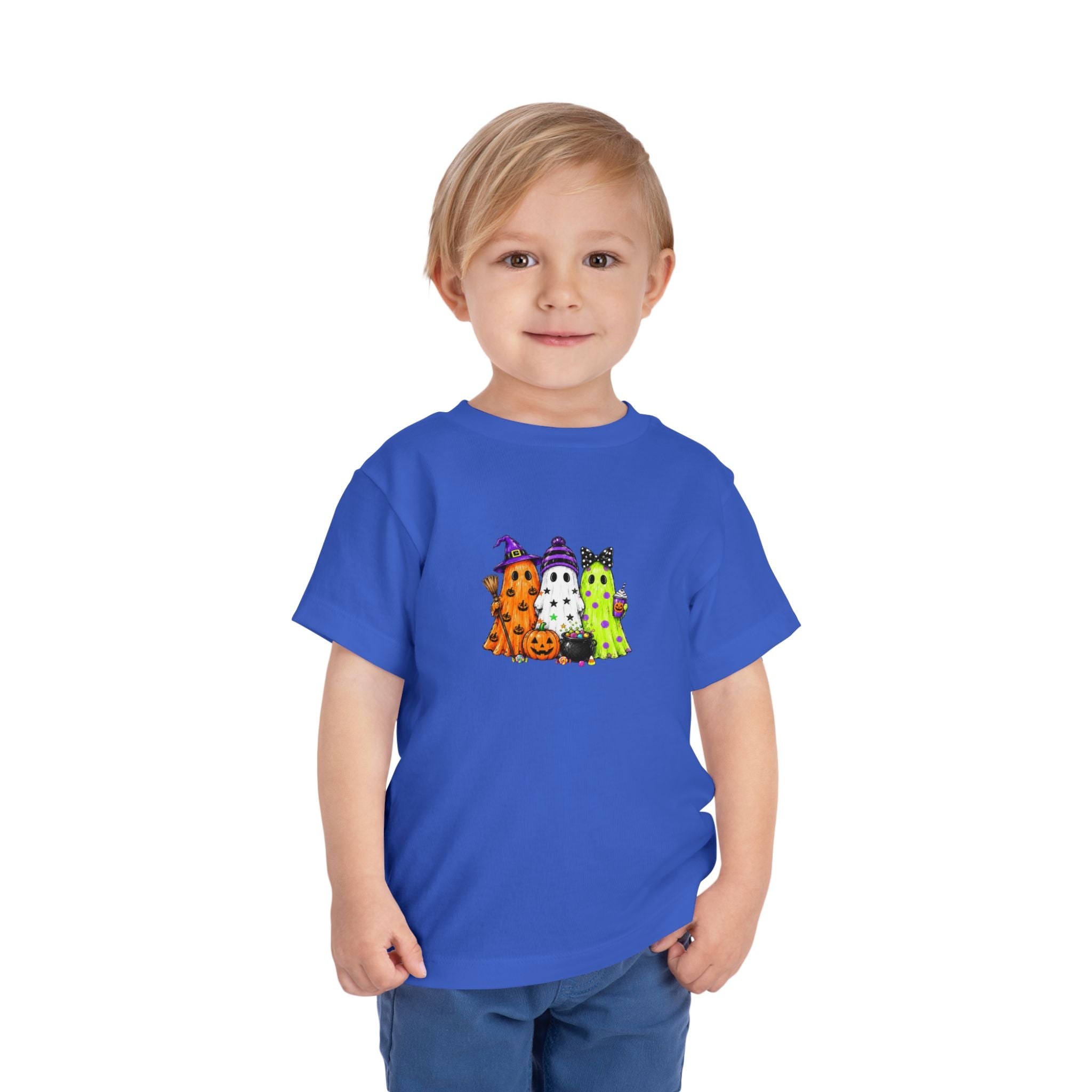 Toddler Halloween Ghosts Short Sleeve Tee
