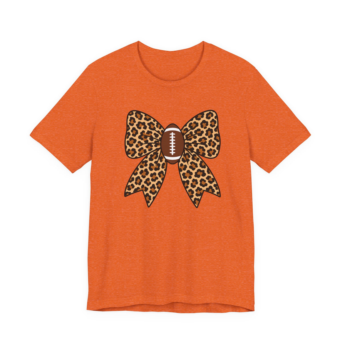 Leopard Football Bow Tee