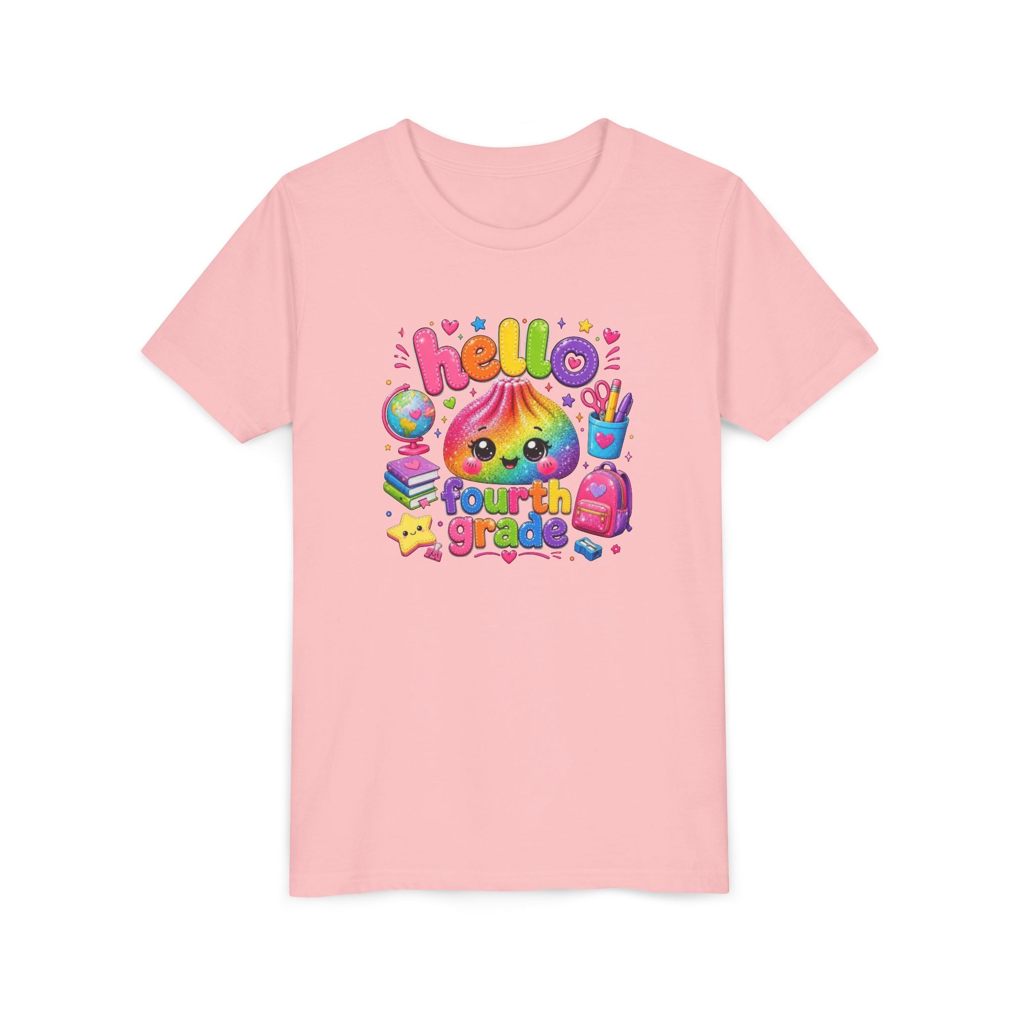 "Hello Fourth Grade" Kids T-Shirt